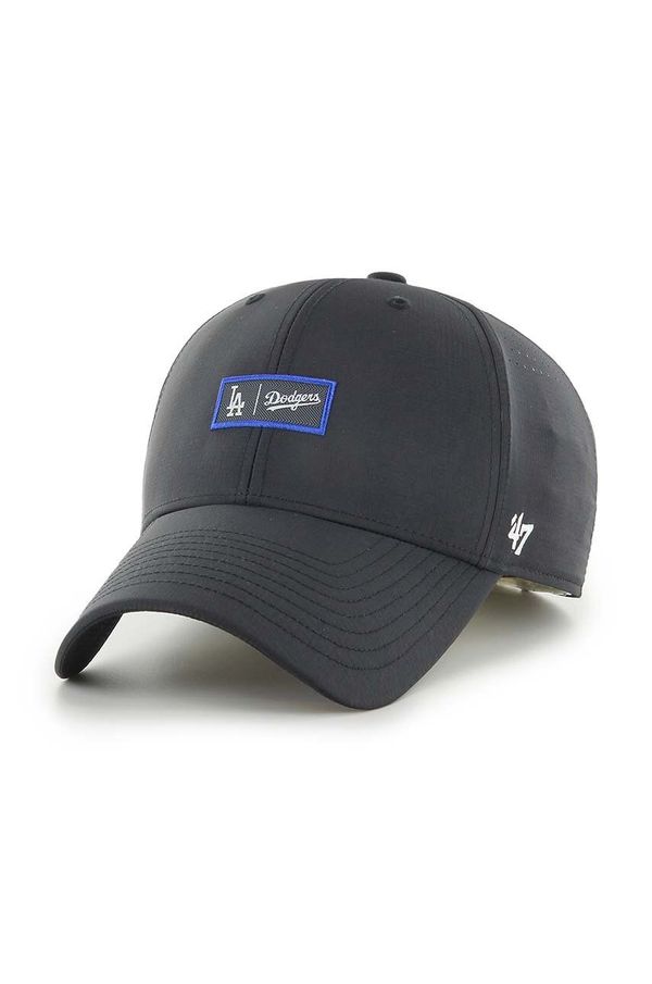 47 brand Kapa s šiltom 47 brand MLB Los Angeles Dodgers črna barva, B-FAIRM12BBU-BK