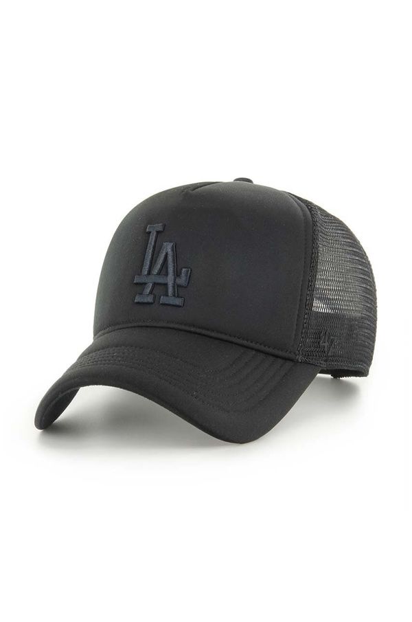 47 brand Kapa s šiltom 47 brand MLB Los Angeles Dodgers črna barva, B-TRTFM12KPP-BK