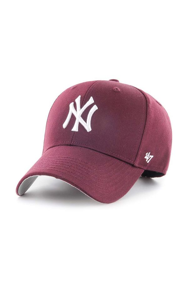 47 brand Kapa s šiltom 47 brand MLB New York Yankees bordo barva