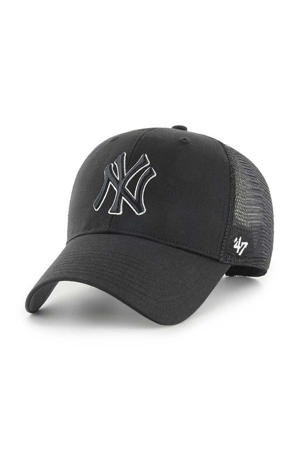 47 brand Kapa s šiltom 47 brand MLB New York Yankees črna barva, B-BRANS17CTP-BKAQ