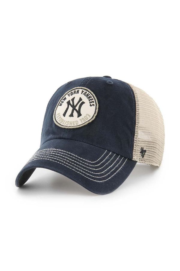 47 brand Kapa s šiltom 47 brand MLB New York Yankees črna barva, B-PITSC17BXP-VB