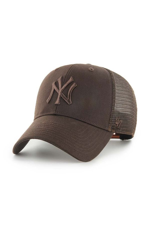 47 brand Kapa s šiltom 47 brand MLB New York Yankees rjava barva, B-BRANS17CTP-BW