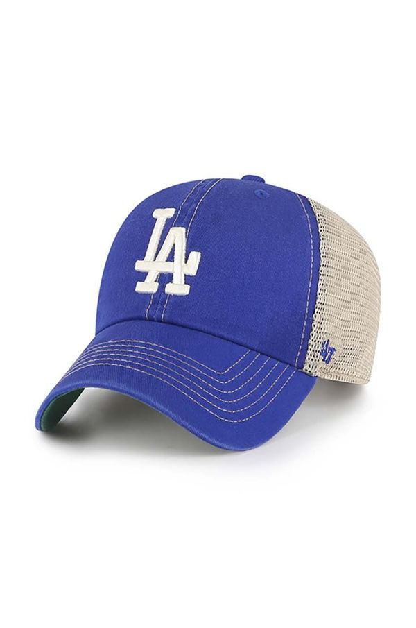 47brand Kapa s šiltom 47brand MLB Los Angeles Dodgers mornarsko modra barva, B-TRWLR12GWP-RYC