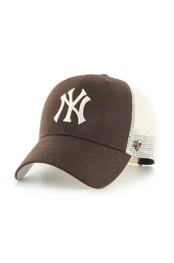47brand Kapa s šiltom 47brand MLB New York Yankees rjava barva