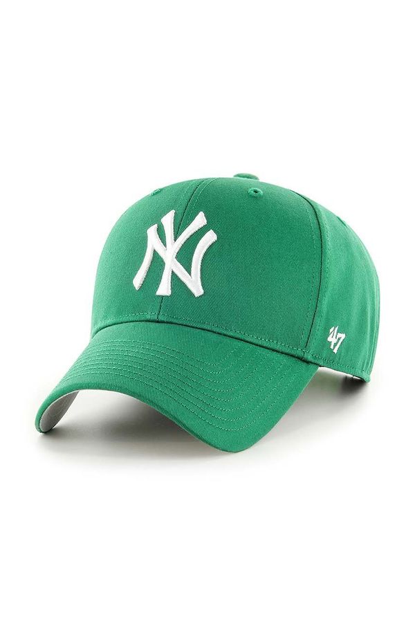 47brand Kapa s šiltom 47brand MLB New York Yankees zelena barva