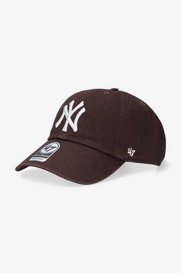 47brand Kapa s šiltom 47brand New York Yankees rjava barva