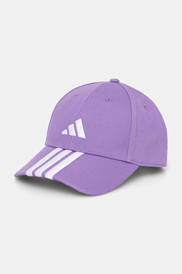 adidas Kapa s šiltom adidas BBALL 3S CAP NL vijolična barva, JP0390