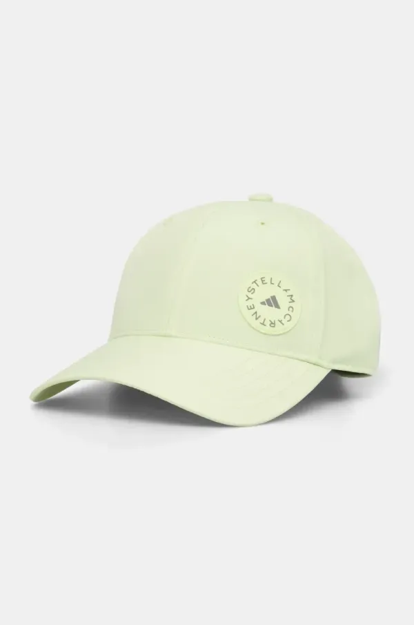 adidas by Stella McCartney Kapa s šiltom adidas by Stella McCartney zelena barva, JP2689