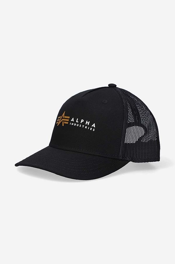 Alpha Industries Kapa s šiltom Alpha Industries Trucker Cap črna barva