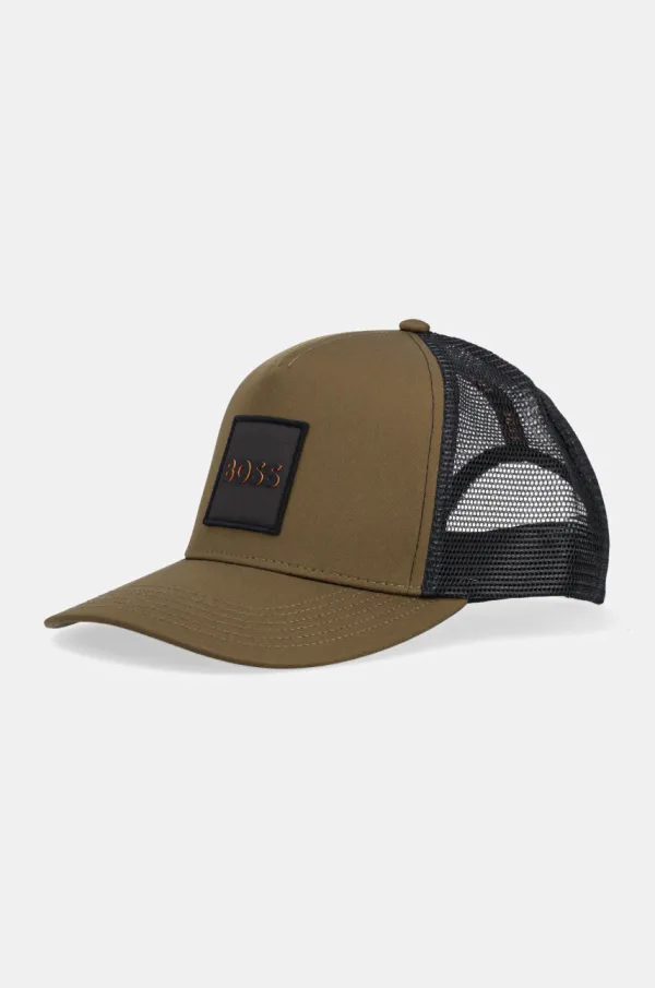 Boss Orange Kapa s šiltom Boss Orange zelena barva, 50535622