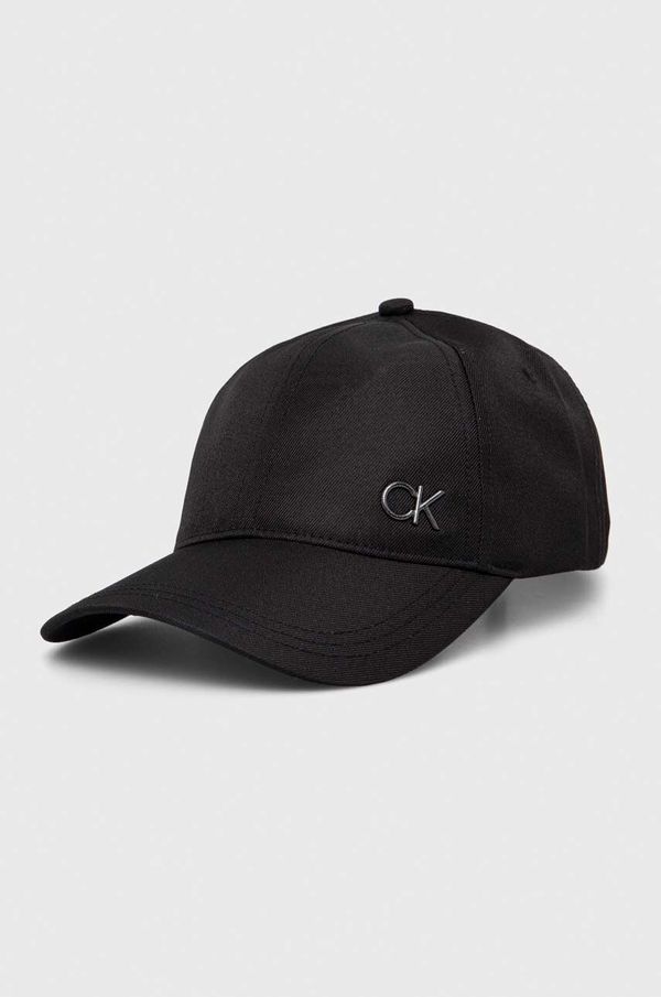 Calvin Klein Kapa s šiltom Calvin Klein črna barva