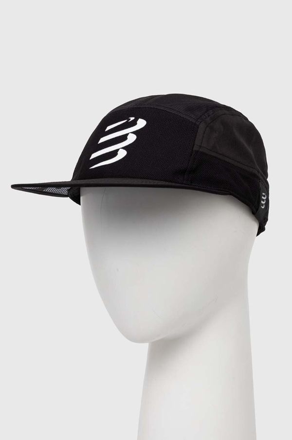 Compressport Kapa s šiltom Compressport 5 Panel Light Cap črna barva, CU00097B