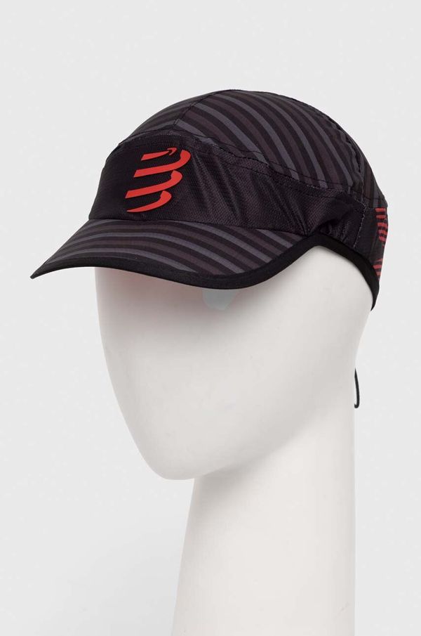 Compressport Kapa s šiltom Compressport Pro Racing Cap črna barva, CU00003B