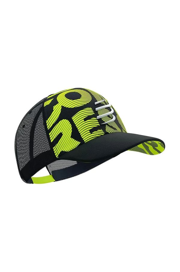 Compressport Kapa s šiltom Compressport Trucker črna barva, XHWU1569