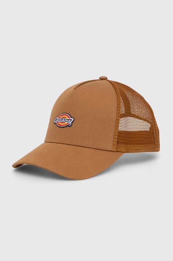 Dickies Kapa s šiltom Dickies HANSTON TRUCKER rjava barva, DK0A4YV3