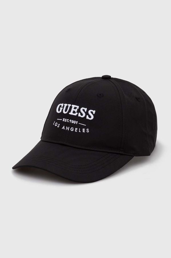 Guess Kapa s šiltom Guess črna barva