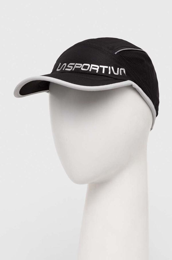 La Sportiva Kapa s šiltom LA Sportiva Shield črna barva