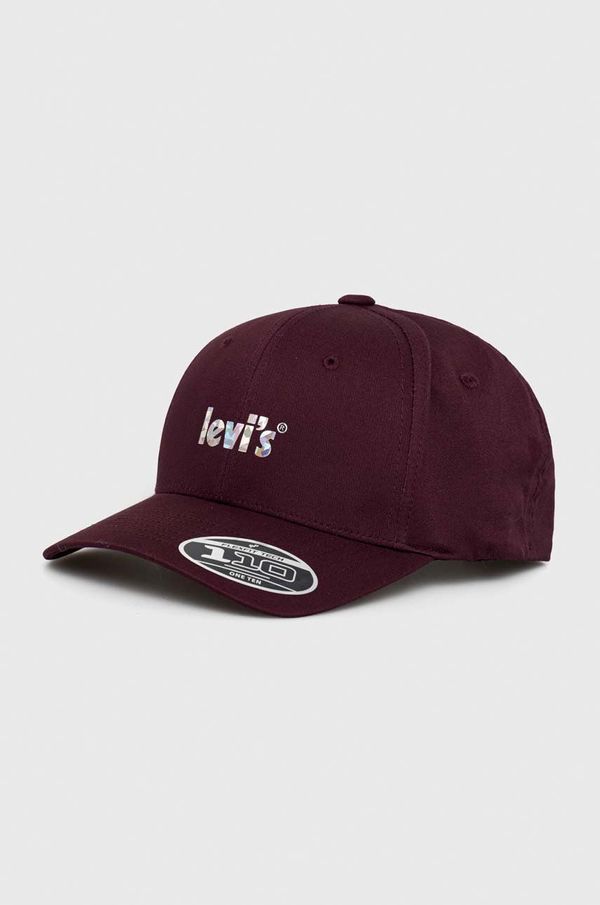 Levi's Kapa s šiltom Levi's vijolična barva