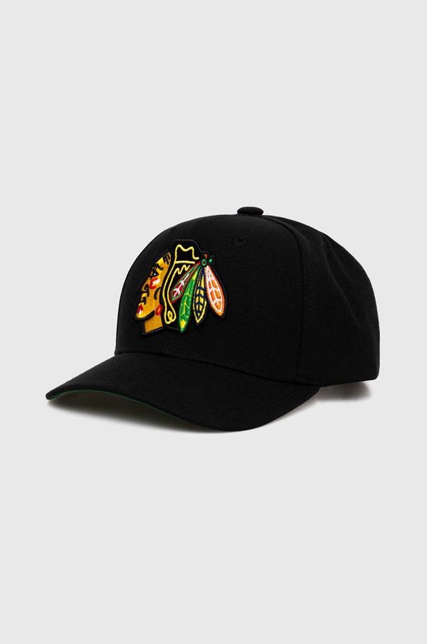 Mitchell&Ness Kapa s šiltom Mitchell&Ness NHL CHICAGO BLACKHAWKS črna barva