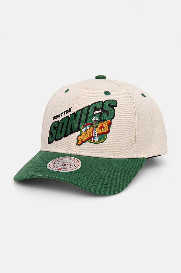 Mitchell&Ness Kapa s šiltom Mitchell&Ness Seattle Supersonics bež barva, HHSS7506-SSUYYPPPOFWH