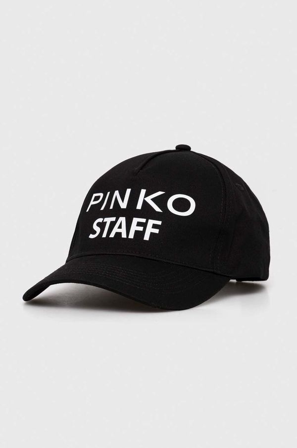 Pinko Kapa s šiltom Pinko črna barva