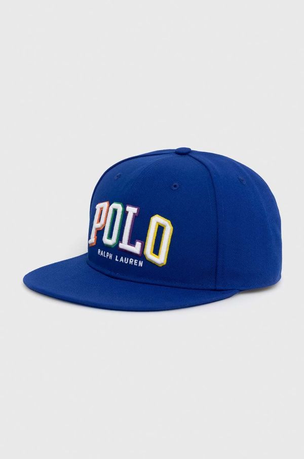 Polo Ralph Lauren Kapa s šiltom Polo Ralph Lauren mornarsko modra barva