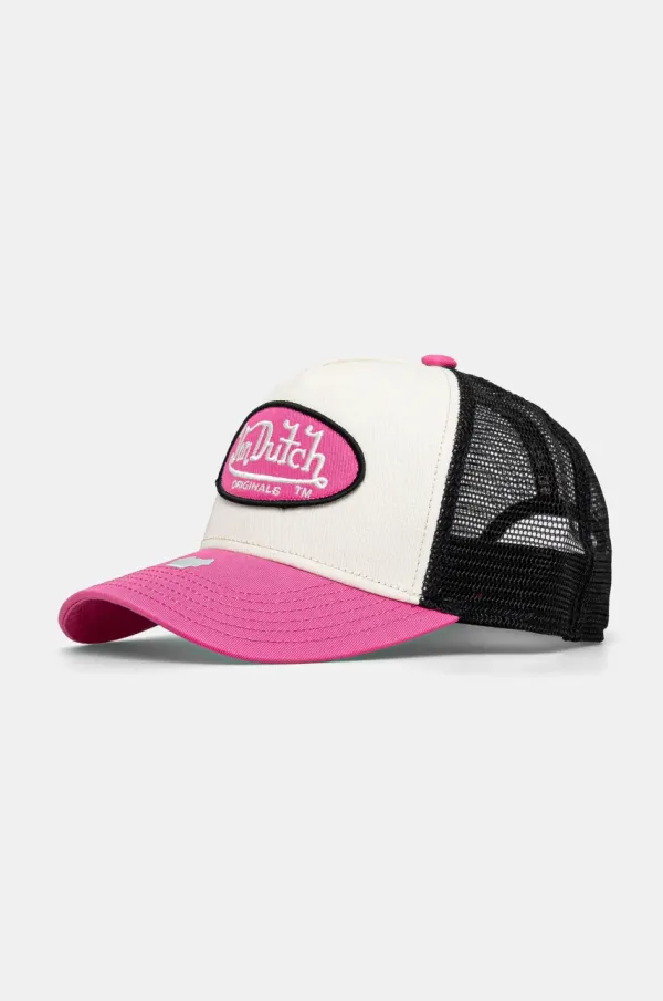 Von Dutch Kapa s šiltom Von Dutch roza barva, 7030777