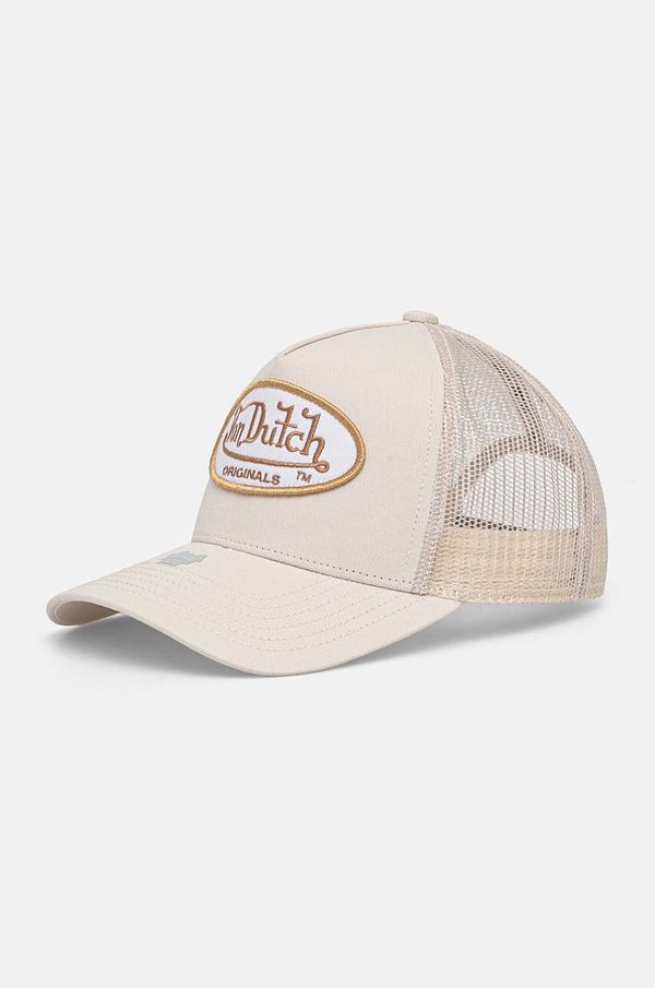 Von Dutch Kapa s šiltom Von Dutch TRUCKER BOSTON bež barva, 7030442