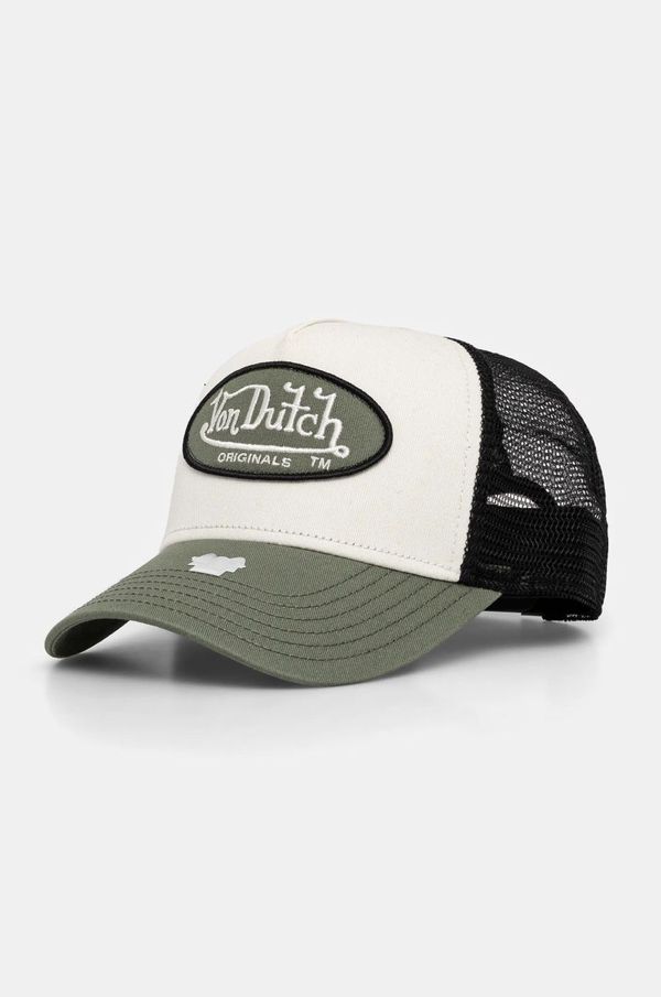 Von Dutch Kapa s šiltom Von Dutch TRUCKER BOSTON zelena barva, 7030775