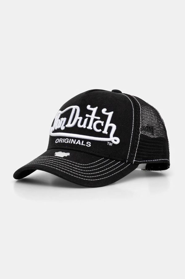 Von Dutch Kapa s šiltom Von Dutch TRUCKER RIVERSIDE črna barva, 7030803