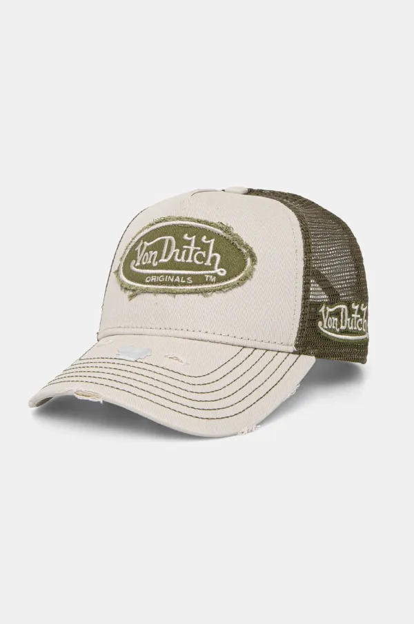 Von Dutch Kapa s šiltom Von Dutch zelena barva, 7030847