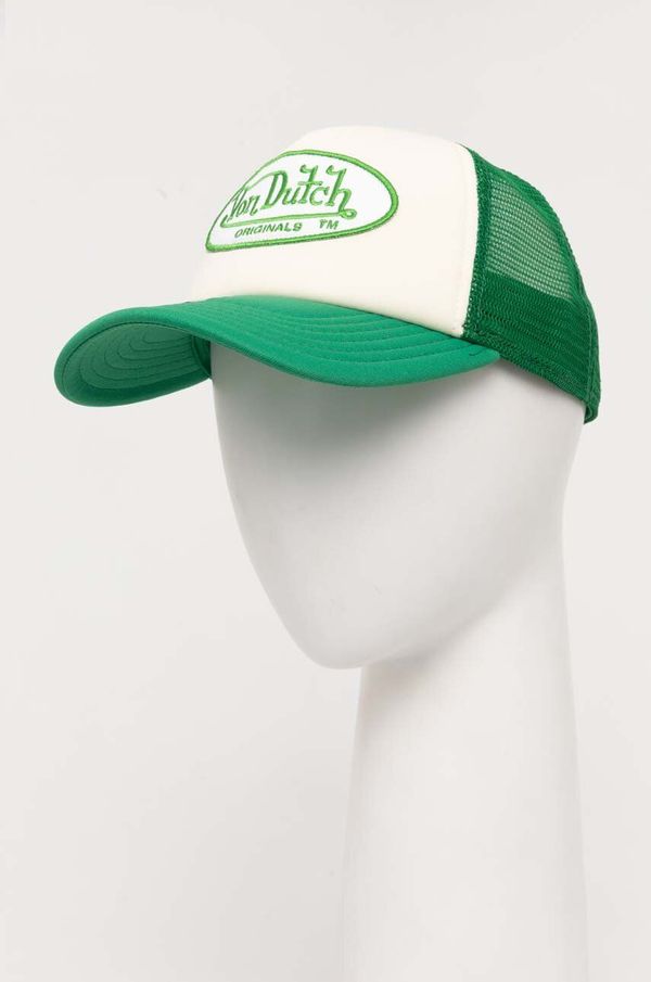Von Dutch Kapa s šiltom Von Dutch zelena barva