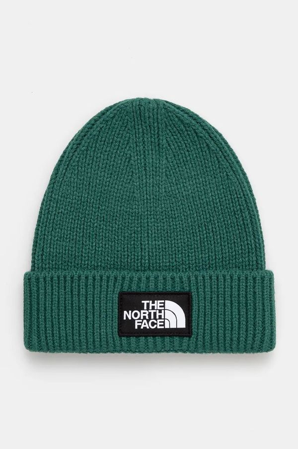 The North Face Kapa The North Face TNF BOX LOGO CUFFED BEANIE zelena barva, NF0A7WGCNL11