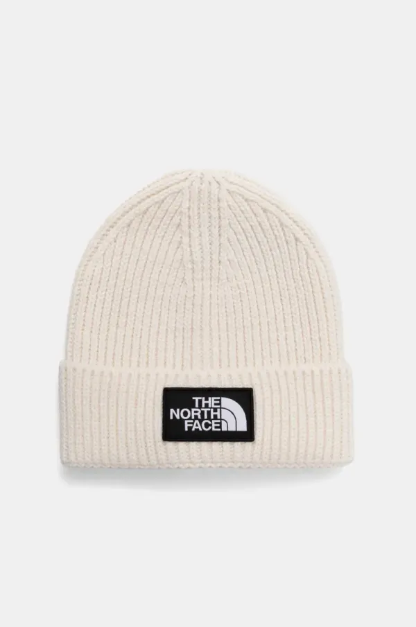 The North Face Kapa The North Face TNF Logo Box Cuffed Beanie bež barva, NF0A3FJXQLI1