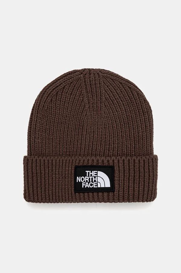 The North Face Kapa The North Face TNF Logo Box Cuffed Beanie rjava barva, NF0A3FJX1OI1