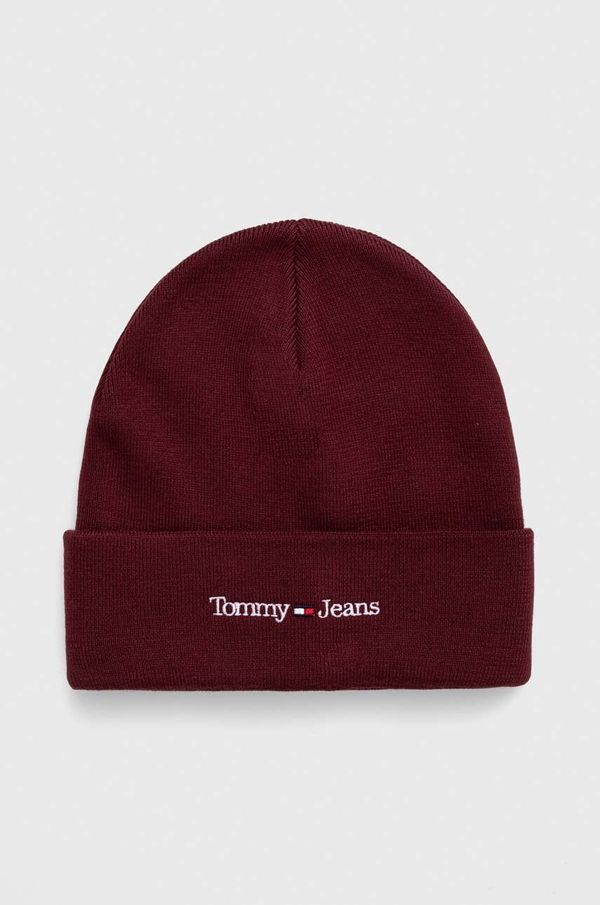 Tommy Jeans Kapa Tommy Jeans bordo barva