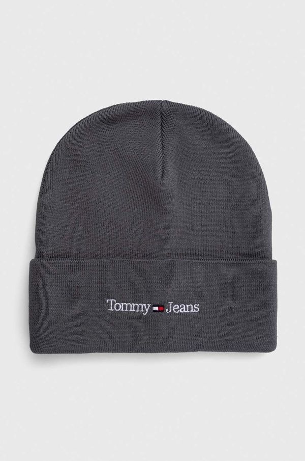 Tommy Jeans Kapa Tommy Jeans siva barva