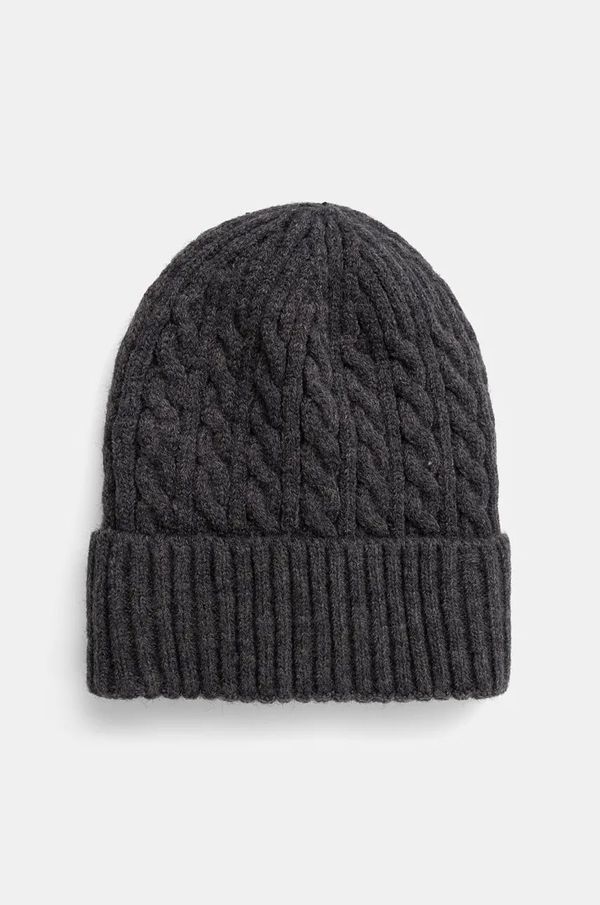 Answear Lab Kapa z volno Answear Lab siva barva