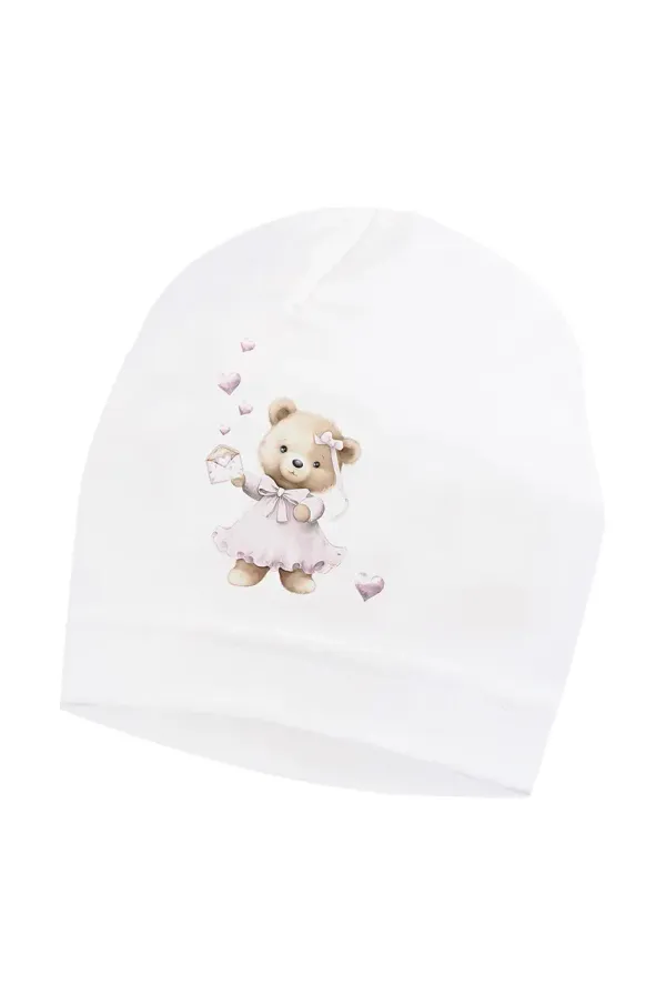 Jamiks Kapa za dojenčka Jamiks NEIA bela barva, JLH026