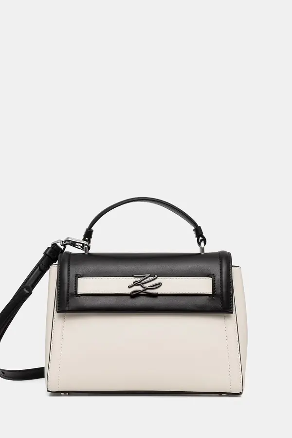 Karl Lagerfeld Karl Lagerfeld baguette torbica ženska usnjena K/AUTOGRAPH