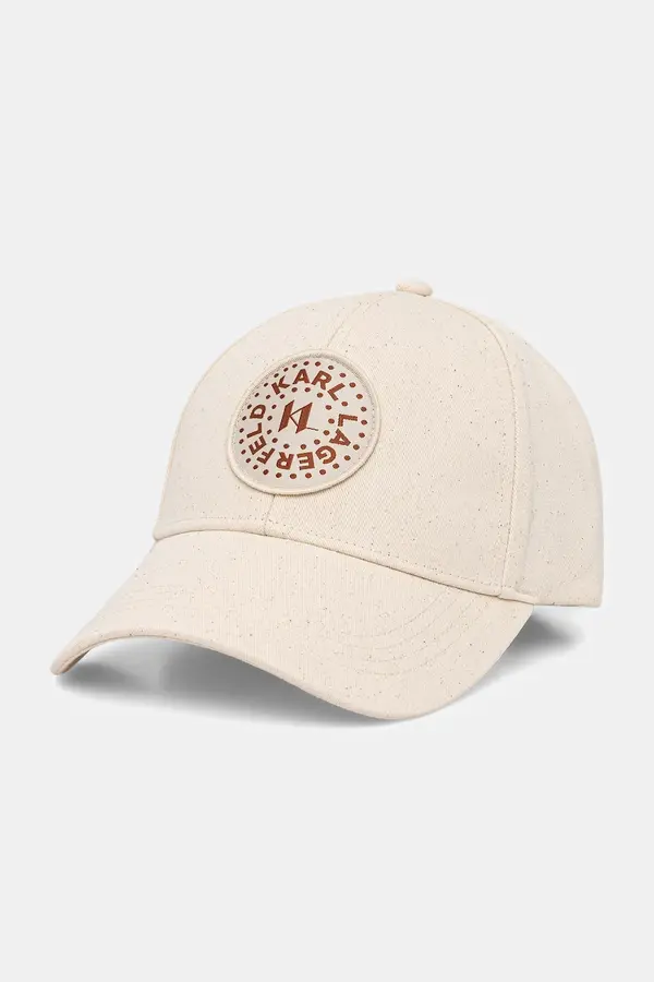 Karl Lagerfeld Karl Lagerfeld baseball kapa ženska bombažna K/CIRCLE