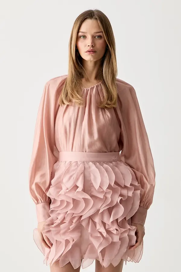 Karl Lagerfeld Karl Lagerfeld bluza ženska z lyocellom