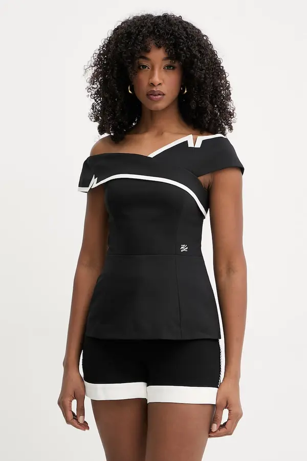 Karl Lagerfeld Karl Lagerfeld bluza ženska z volno