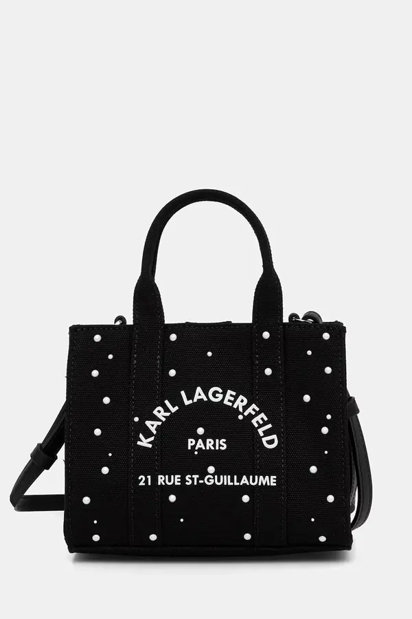 Karl Lagerfeld Karl Lagerfeld crossbody torbica ženska bombažna K/RSG