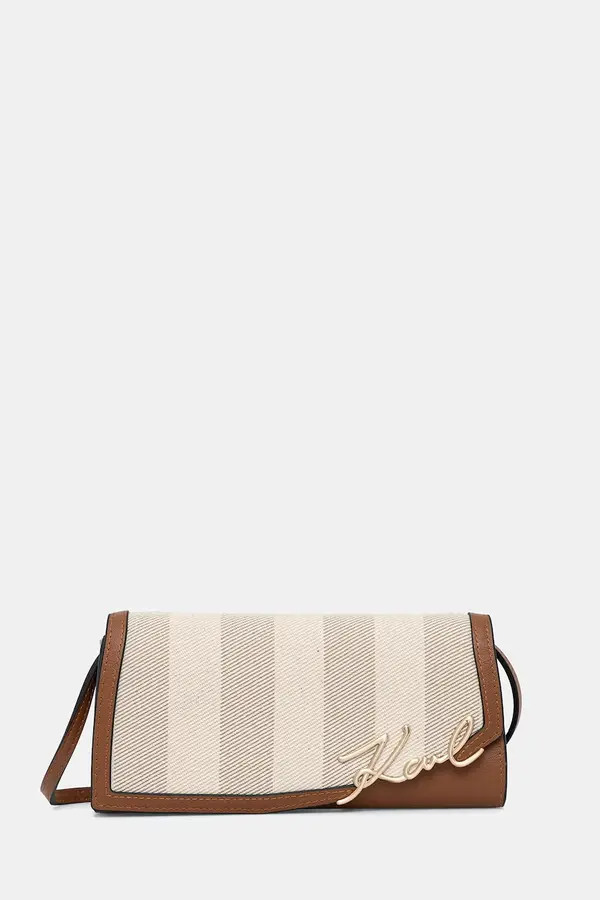 Karl Lagerfeld Karl Lagerfeld crossbody torbica ženska bombažna K/SIGNATURE