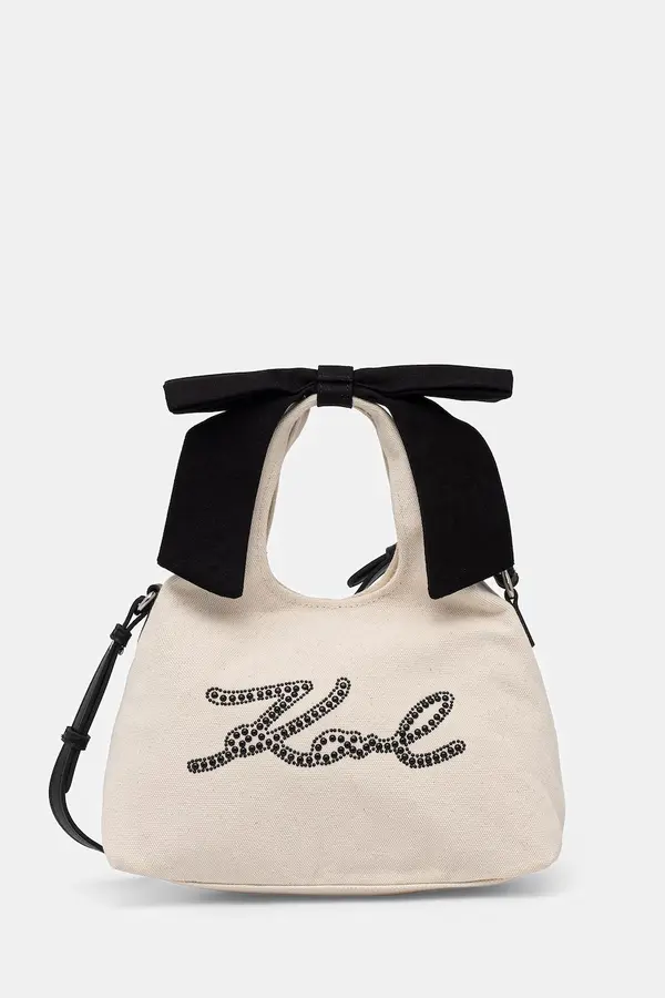 Karl Lagerfeld Karl Lagerfeld crossbody torbica ženska bombažna K/SIGNATURE