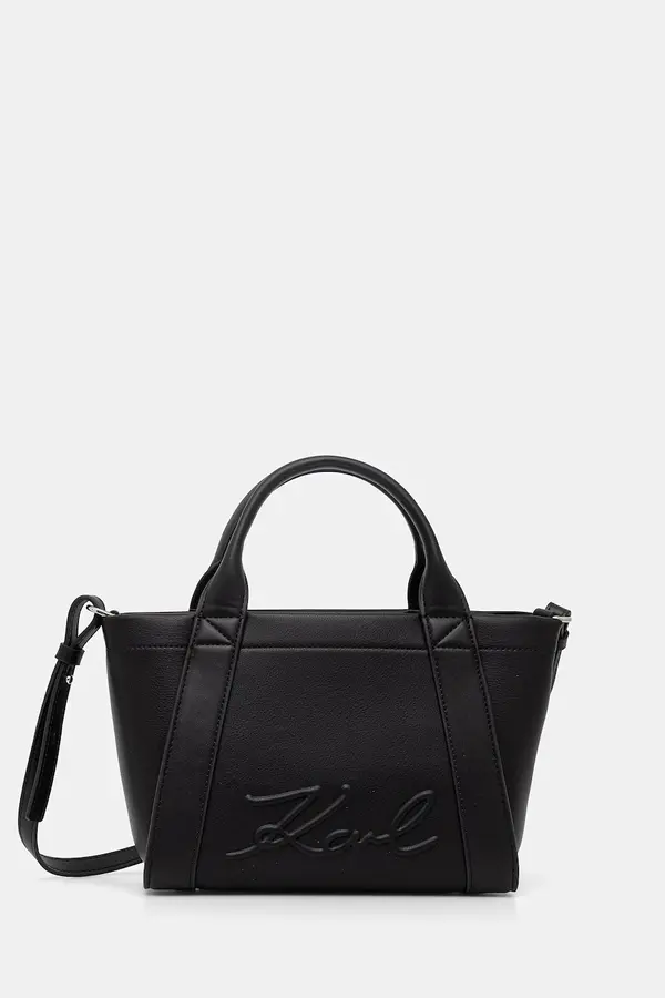 Karl Lagerfeld Karl Lagerfeld crossbody torbica ženska iz imitacije semiša K/VILLE