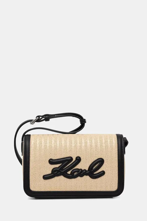 Karl Lagerfeld Karl Lagerfeld crossbody torbica ženska pletena K/SIGNATURE