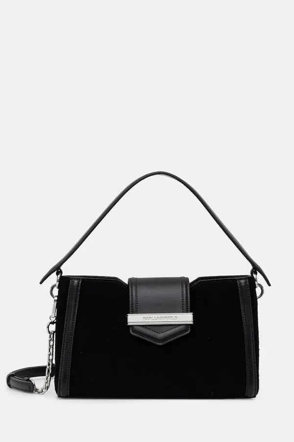Karl Lagerfeld Karl Lagerfeld crossbody torbica ženska semišasta