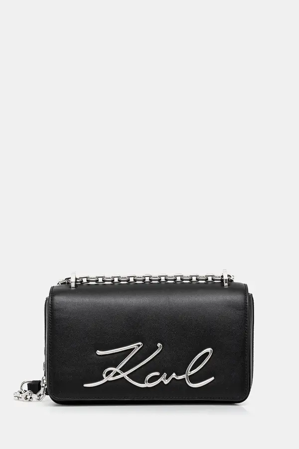 Karl Lagerfeld Karl Lagerfeld crossbody torbica ženska usnjena K/SIGNATURE